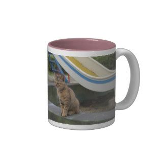 Girl of kijitora cat of beauty shape coffee mugs