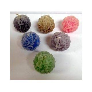 DDI   Assorted Colorful Round Bouquet Flower Ball Candles (Cases of 72 items)  