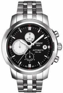 Tissot PRC 200 Automatic Chronograph Black White Dial Men's Watch #T014.427.11.051.01 Watches