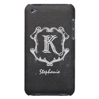 Chalkboard Typography Monogrammed Initial K iPod Touch Covers