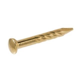 Everbilt #13 x 7/8 in. Brass Plated Twist Nails (10 Pack) 97094