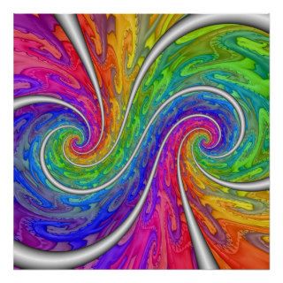Double Spiral Poster
