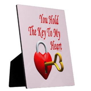 You Hold The Key To My Heart Display Plaque