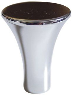 American Imaginations 379 Fluted Round Brass Knob, Polished Chrome Finish   Doorknobs  