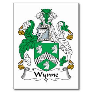 Wynne Family Crest Postcards