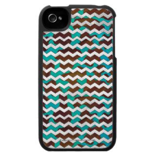 Cow Brown and Teal Print iPhone 4 Covers