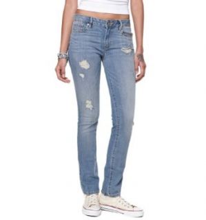 Bullhead Denim Co Womens Flora Blue Skinny Jeans