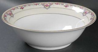 Heinrich   H&C 70366 9 Round Vegetable Bowl, Fine China Dinnerware   Pink Roses