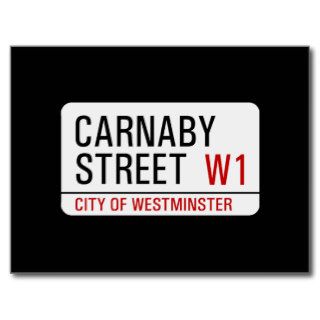 Carnaby Street sign Postcard