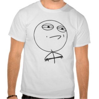 Challenge Accepted Rage Face Comic Meme Tshirt