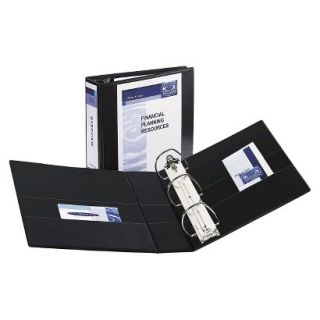 Avery Durable View Binder with Two Booster EZD Rings, 4 Capacity   Black