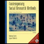 Contemporary Social Research Methods   With Micro. Workbook, 3D and CD