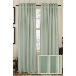 Fine Living Plain Linen Charlotte Blue Rod Pocket Curtain 135