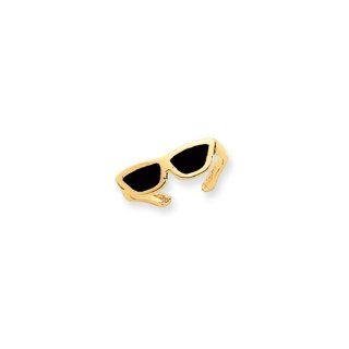 Enameled Sunglasses Toe Ring in 14 Karat Gold Jewelry