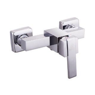 KES L6003 Solid brass construction Wall Mounted Tap Bathtub Mixer Faucet, Chrome   Two Handle Tub Only Faucets  