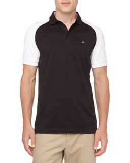 Zach Golf Tech Knit Shirt, Black