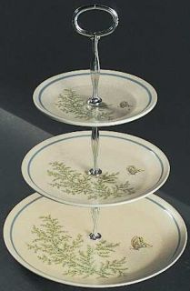 Lenox China Fancy Free 3 Tiered Serving Tray (DP, SP, BB), Fine China Dinnerware