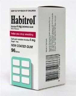Habitrol Nicotine Gum 4 Boxes 4mg Mint 384 Pieces Health & Personal Care