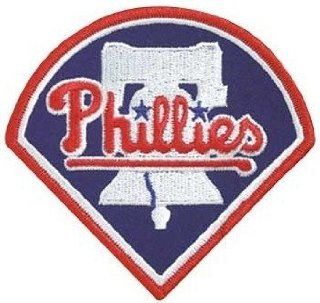 2 Patch Pack   Philadelphia Phillies Liberty Bell MLB Baseball Team Logo Patches  Sports Fan Sleeve Patches  Sports & Outdoors
