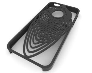 3D Printed Cocoon iPhone 5 Case, Black Janelle Wilson 3D Printing
