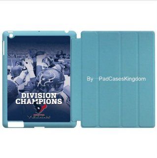 Sleep/Wake Stand Designed iPad 2 & iPad 3 smart case with NFL Houston Texans team logo for fans by padcaseskingdom Computers & Accessories