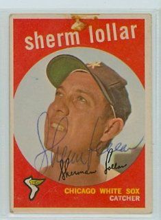 Sherman Lollar AUTO d.77 1959 Topps #385 White Sox F/P PSA Pre Cert Set Break Sports Collectibles