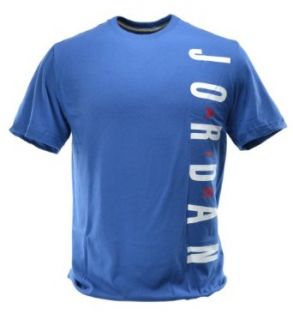 Jordan Logo Men's T Shirt True Blue/Red White 604978 434 XL Clothing