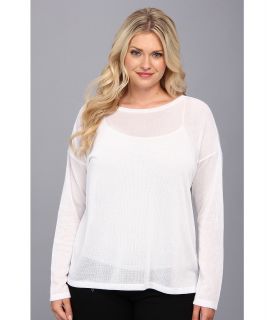 BB Dakota Plus Size Kamala Top Womens Sweater (White)