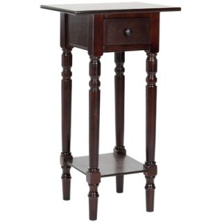 Safavieh Donna 1 Drawer Nightstand AMH5704 Color Dark Cherry