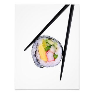 Sushi Roll & Chopsticks   Customized Template Photographic Print