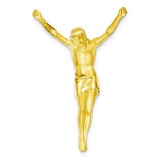 14K Gold Crucified Jesus Christ Charm Faith Jewelry Jewelry