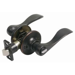 Design House Springdale Oil Rubbed Bronze Privacy Lever with 6 Way Latch 742940