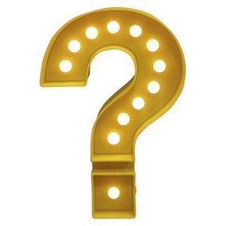 Room Essentials Marquee Question Mark Small   Vintage Yellow