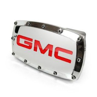 GMC Red Engraved Billet Aluminum Tow Hitch Cover Automotive