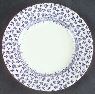 English Ironstone Provence Blue Salad Plate, Fine China Dinnerware   Blue Flower
