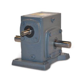 Boston Gear 721B50KH Right Angle Gearbox, Solid Shaft Input, Left and Right Output, 501 Ratio, 2.06" Center Distance, .66 HP and 857 in lbs Output Torque at 1750 RPM Mechanical Gearboxes