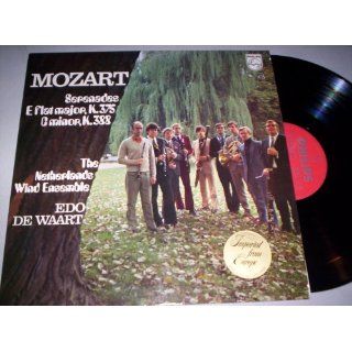 Mozart Serenades E flat major, K. 375 C minor, K. 388/The Netherlands Wind Ensemble/Edo de Waart   VINYL RECORD Music