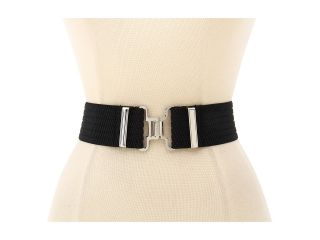 LAUREN by Ralph Lauren Stretch Belt with Interlock Closure Womens Belts (Black)
