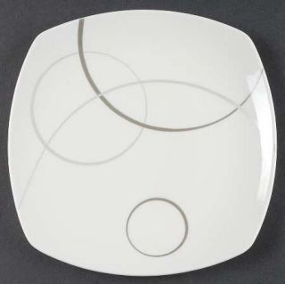 Mikasa Geometric Circles Salad Plate, Fine China Dinnerware   Dining Redefined,S