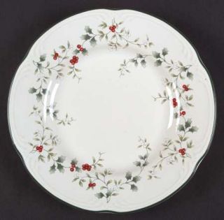 Pfaltzgraff Winterberry Luncheon Plate, Fine China Dinnerware   Stoneware,Green