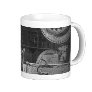 Vintage Steam Locomotive Roundhouse Coffee Mug