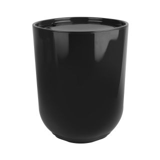 UMBRA Step Wastebasket with Lid, Black