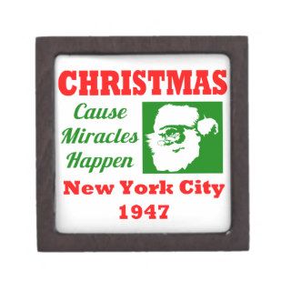 Christmas Cause Miracles Happen 1947 Premium Trinket Boxes