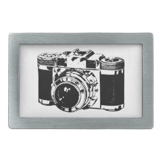 Retro 35 mm Camera    Vintage Cameras Rectangular Belt Buckles