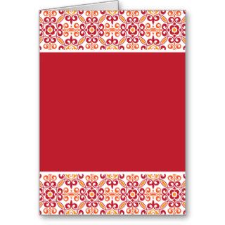 Mosaic Pattern Red Cards