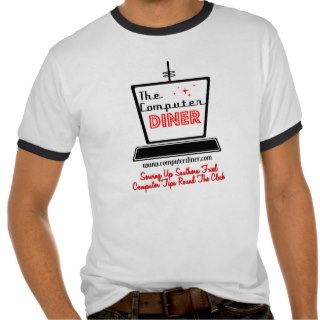 Computer Diner Logo Ringer T Shirt