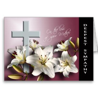 Loss of Mother   With Deepest Sympathy Greeting Cards