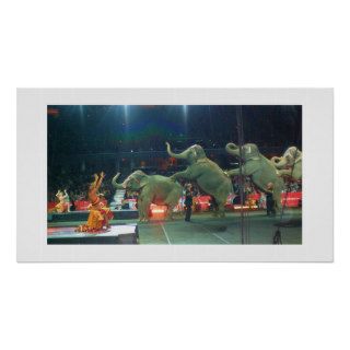 PERFORMING ELEPHANTS poster