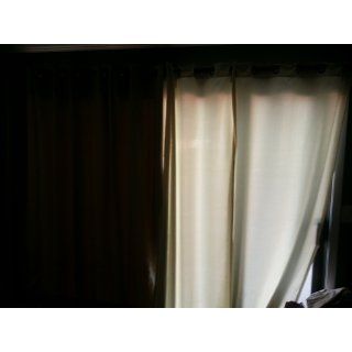Wide Width Grommet Top Thermal Blackout Curtain 100"W X 84"L Panel   Beige   BWW   Window Treatment Curtains