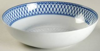 Vista Alegre Balustrade Blue Soup/Cereal Bowl, Fine China Dinnerware   Blue Diam